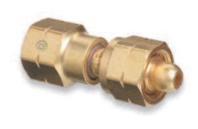 Brass Cylinder Adaptors, From CGA-555 Propane (LqW) To CGA-510 POL Acetylene