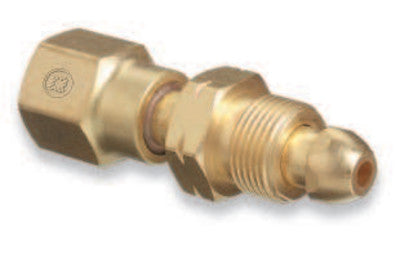 Brass Cylinder Adaptors, From CGA-590 Industrial Air To CGA-580 Nitrogen