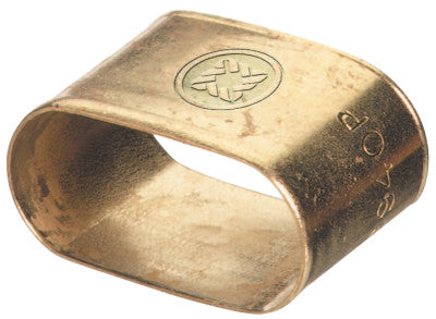 Oval Brass Dual Hose Braces, Brass, 0.535 x 1.071 in