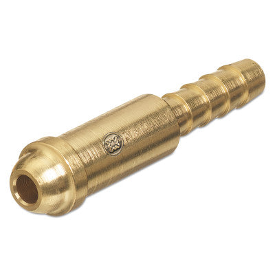 Inert Arc Nipples, 200 PSIG, Brass, 2 7/32 in, 3/8 in Hose ID