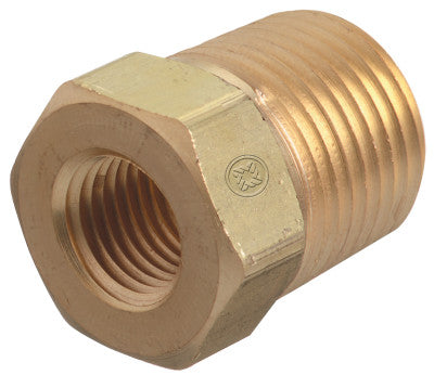 Pipe Thread Bushings, 3,000 PSIG, Brass, 1/4 in; 1/2 in (NPT)