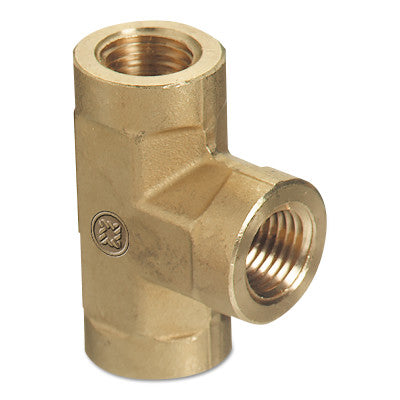 Pipe Thread Tees, Connector, 6,000 PSIG, Stainless Steel, 1/4 in (NPT)