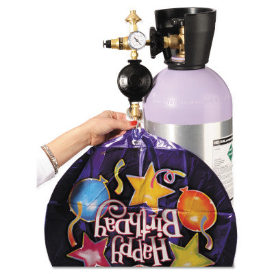 Professional Foil/Latex Balloon Inflators, Helium, CGA 580, 3,000 psi inlet