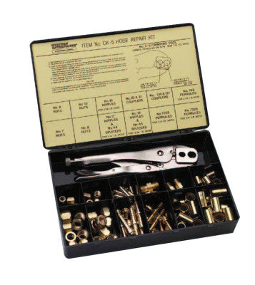 Hose Repair Kits, Nipples; Ferrules; Splicers; Nuts; Free Fishing Lure; Kit Box