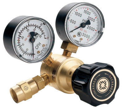 Flow Gauge Regulators, Carbon Dioxide (CO2), CGA 320, 3,000 psig inlet