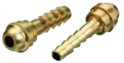 Barbed Hose Nipples, 200 PSIG, Stainless Steel, 1/4 in