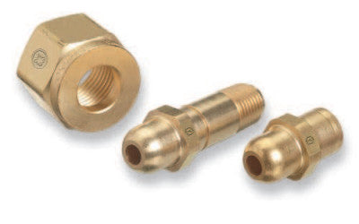 Regulator Inlet Nipples, Oxygen, 1/4"(NPT), 2 1/2", Stainless Steel, CGA-540