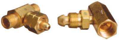 Manifold Coupler Tees, Coupler, 500 PSIG, Brass, POL Acetylene