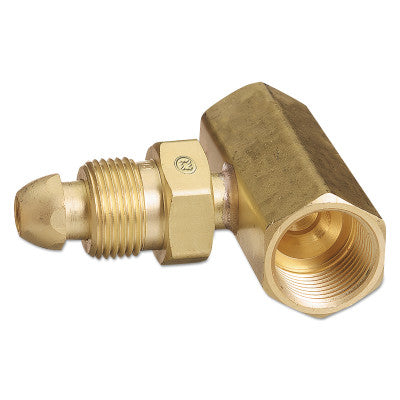 Manifold Coupler Tees, Coupler w/Check Valve, Brass, POL Acetylene