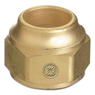 Torch Tip Nut Replacements, Brass, 7/8 in - 20, Hex, Male