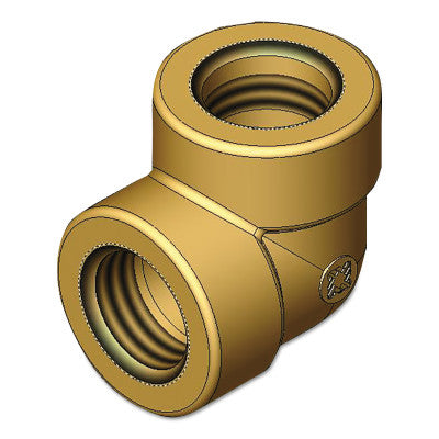 Pipe Elbows, Adapter, 3000 PSIG, Brass, Elbow - 90 Deg, 3/4 in (NPT)