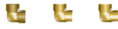Pipe Elbows, Adapter, 3,000 PSIG, Brass, Elbow - 90, 1/2 in (NPT)