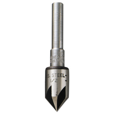 Rose Pattern Countersink Drill Bits, 1/2 in Cutting Dia, HSS Countersink