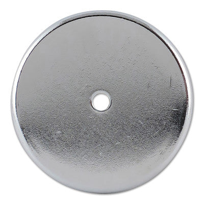 Shallow Pot Ceramic Magnets, 20 lb, 2 in Dia.