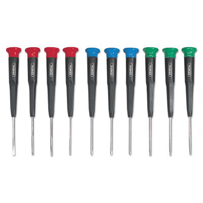 10-Piece Mini-Screwdriver Sets, Phillips; Torx; Slotted