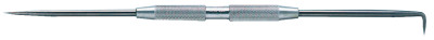 Fixed Two Point Scribers, 8 7/16 in, Hardened Steel, Straight Point; 90 Point