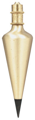 Brass Plumb Bobs, 8 oz, Hardened Steel/Brass