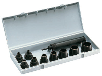 Professional 10-Piece Gasket Punch Sets, Round, English