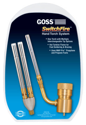 SwitchFire Hand Torch Kits, Braze/Solder, Regulator; Single Tip; Twin Tip