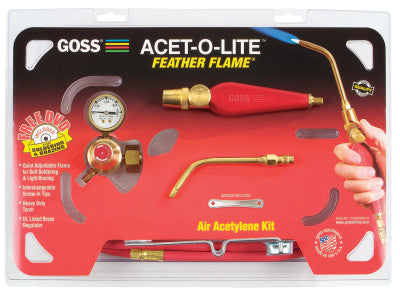Feather Flame Air-Acetylene Torch Outfits 3/16", Acetylene(B), Soldering/Brazing