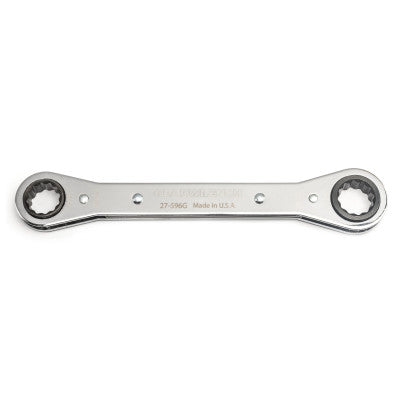 12 Point Laminated Double Box Ratcheting Wrenches, SAE, 11/16 in;5/8 in