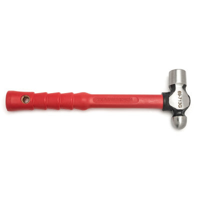 Ball Pein Hammers, Fiberglass Handle, 14 in, Alloy Steel, 24 oz Head