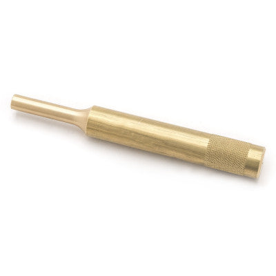 Pin Punches, 4 in, 1/2 in Tip, Brass