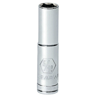 1/4 in Drive Deep Socket Sets, 1.92 in Length, 3/16 in Fastener