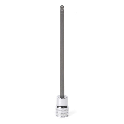 3/8 in Drive SAE/Metric Long Ball End Hex Bit Sockets, 3/8", 5.984 in Long, 6 Pt