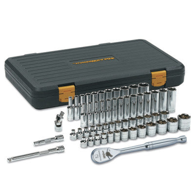 56 Piece 120XP Standard & Deep Mechanics Socket Sets, 6 Point