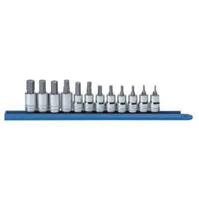 12 Piece Bit Socket Sets, 3/8 in, Metric
