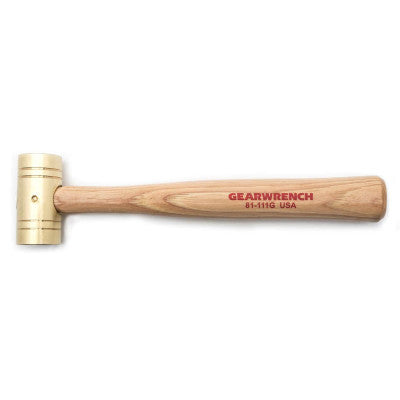 Brass Hammers with Fiberglass Handles, 1 lb Head, 1.25 in Face