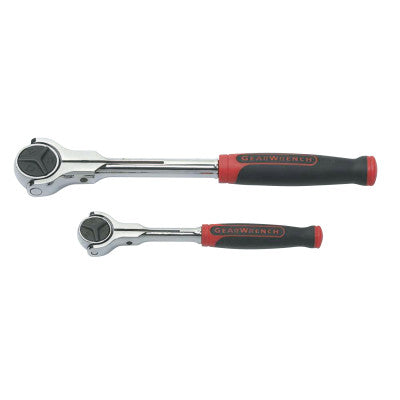 1/4 in; 3/8 in Roto Cushion Grip Ratchet 2 Piece Sets, Chrome