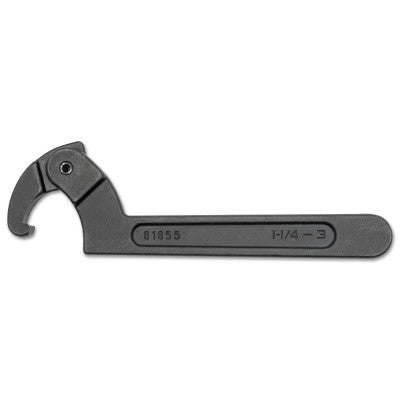 Adjustable Spanner Wrenches, 8 3/4 in Opening, Forged Alloy Steel, 11.97 in
