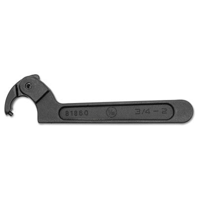 Adjustable Spanner Wrenches, 4 3/4 in Opening, Pin, Forged Alloy Steel, 10.87 in