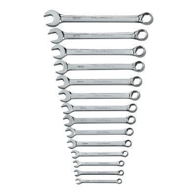 24 Pc Reg Pattern Combination Wrench Sets, 6 Point, Metric