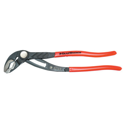 Push Button Tongue and Groove Pliers, 8 in, V-Jaw, 23 Adj.