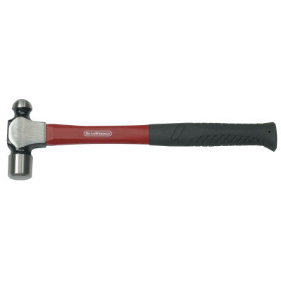 Ball Pein Hammers, Fiberglass Handle, 13.7 in, Alloy Steel 16 oz Head