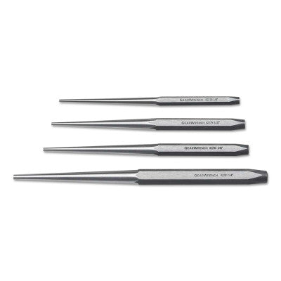 4 Piece Long Taper Punch Sets, Hex