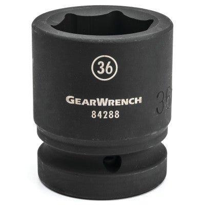 1 in Drive 6 Point Standard Impact Sockets, 36 mm