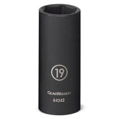 6 Point Deep Impact Metric Sockets, 3/8 in Dr, 14 mm Opening