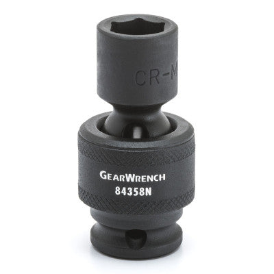 6 Point Standard Universal Impact SAE Sockets, 3/8 in Dr, 3/4 in Opening