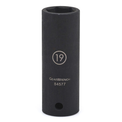 6 Point Deep Impact Metric Sockets, 1/2 in Dr, 25 mm Opening