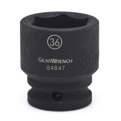 Surface Drive 6 Point Standard Impact Metric Sockets, 3/4 in Dr, 23 mm Opening