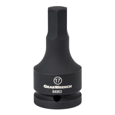 Hex Bit Impact Metric Sockets, 3/4 in Dr, 24 mm Opening