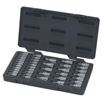 39 Piece Vortex Bit Socket Sets, 1/4 in; 3/8 in, SAE, Metric