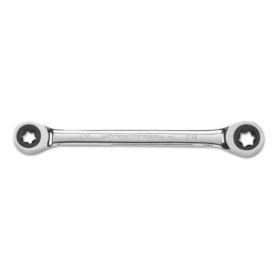 Torx Double Box Ratcheting Wrenches, E10 x E12, 5.906" L