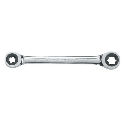 Torx Double Box Ratcheting Wrenches, E14 x E18, 7.48" L
