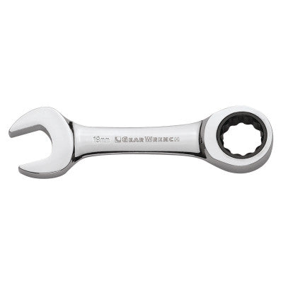 12 Point Stubby Ratcheting Combination Wrenches, 15 mm