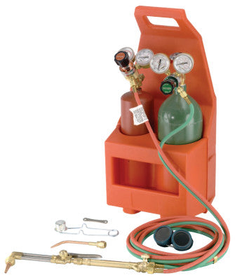 Tote-A-Torch Outfits, Handle, Regulators, Cutting Tip, Hose, Carrier, Cylinders